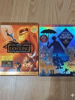 The Lion King & Mary Poppins 2-Disc DVD Set